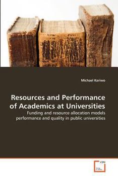 Paperback Resources and Performance of Academics at Universities Book