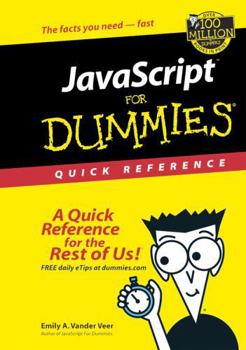 Paperback JavaScript for Dummies Quick Reference Book