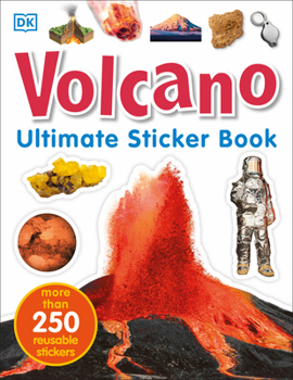 Paperback Ultimate Sticker Book: Volcano: More Than 250 Reusable Stickers Book