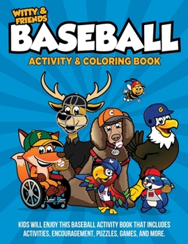 Paperback Witty and Friends Baseball Activity and Coloring Book