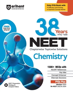 Paperback 38 Years' 2025-1988 NEET Chapterwise Topicwise Solutions Chemistry Book