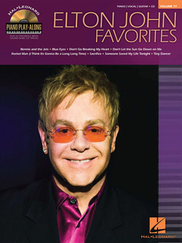 Paperback Elton John Favorites: Piano Play-Along Volume 77 Book