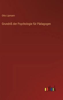 Hardcover Grundriß der Psychologie für Pädagogen [German] Book