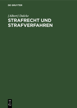 Hardcover Strafrecht Und Strafverfahren: Nachtrag Zur 35. Auflage [German] Book