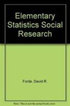 Paperback Elementary Statistics Social Research Book