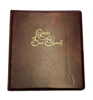 Misc. Guests of Our Church Register: Multi-Ring Binder Book