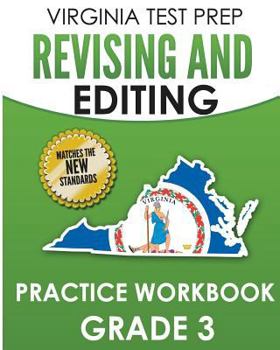 Paperback VIRGINIA TEST PREP Revising and Editing Practice Workbook Grade 3: Develops SOL Writing and Language Skills Book