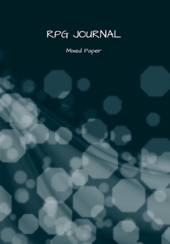 RPG Journal mixed paper: Lined, hex, graph & dot grid pages for Dungeon Masters and Players to track and record their adventures and campaigns (abstract wave)