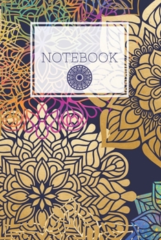 Paperback Note Book: Mandala theme, 6x9 inch, 160 blank pages Book