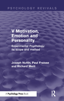 Paperback Experimental Psychology Its Scope and Method: Volume V: Motivation, Emotion and Personality Book