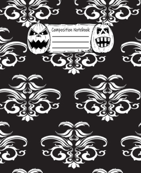 Abstract Halloween Pattern Volume 4 College Ruled Journal: 110 Blank Lined Wide Ruled (7.5 x 9.25) Pages to Jot Down Your Thoughts