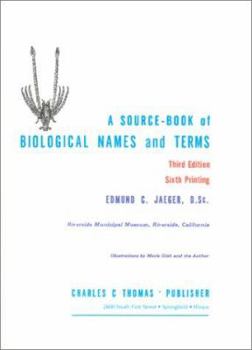 Hardcover A Source-Book of Biological Names and Terms Book