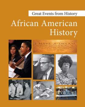 Hardcover Great Events from History: African American History Volume 3 Book