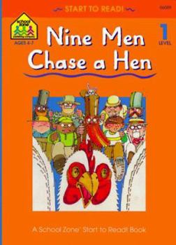 Paperback Nine Men Chase a Hen, Level 1 Book