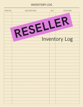 Paperback Reseller Inventory Log: Large Tracker With 3000+ Log Space, Home-Based Business Inventory Management Book