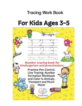 Paperback Kids Number Tracing Book: Number Tracing Book