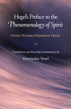 Hardcover Hegel's Preface to the Phenomenology of Spirit Book