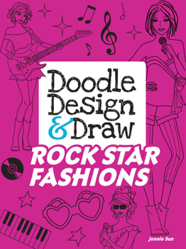 Paperback Doodle Design & Draw Rock Star Fashions Book