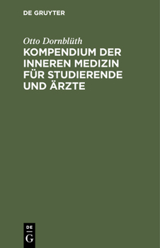 Hardcover Kompendium Der Inneren Medizin Für Studierende Und Ärzte [German] Book