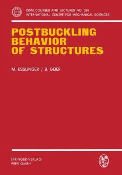 Paperback Postbuckling Behavior of Structures Book