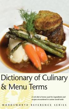 Paperback Dictionary of Culinary & Menu Items Book