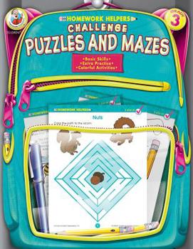Challenge Puzzles & Mazes Homework Helper, Grade 3