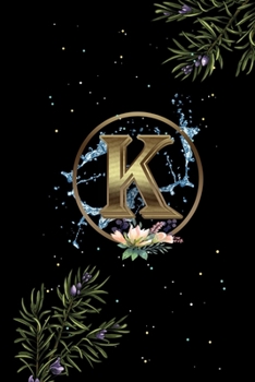 Paperback K: Initial Monogram Letter K College Ruled Notebook. Amazing Medium Lined Journal Notebook / Diary / Christmas & Birthday Book
