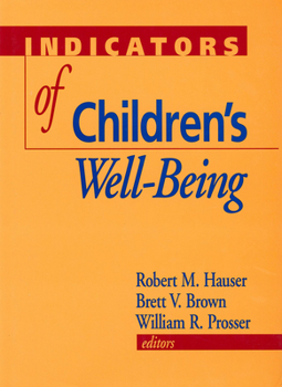 Hardcover Indicators of Children's Well-Being Book