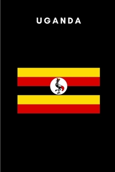 Paperback Uganda: Country Flag A5 Notebook to write in with 120 pages Book