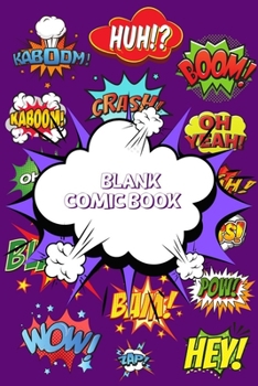 Paperback Blank Comic book: Create Your Own Story, Drawing Comics and Writing Stories Book