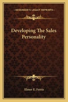 Paperback Developing the Sales Personality Book