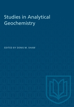 Paperback Studies in Analytical Geochemistry Book