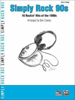 Paperback Simply Rock 90s: 16 Rockin' Hits of the 1990s, Piano Book