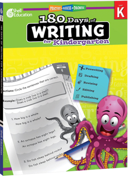 180 Days of Writing for Kindergarten: Practice, Assess, Diagnose - Book  of the 180 Days of Practice