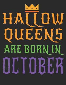 Hallowqueen October Birthday Girl Notebook Lined Journal