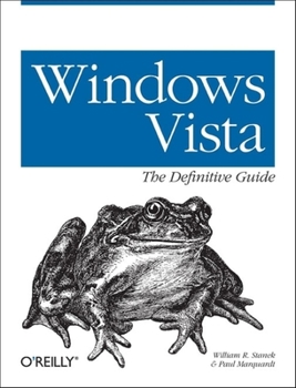 Paperback Windows Vista: The Definitive Guide Book