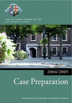 Paperback Case Preparation 2004/2005 Book