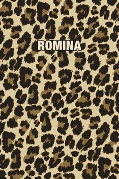 Paperback Romina: Personalized Notebook - Leopard Print (Animal Pattern). Blank College Ruled (Lined) Journal for Notes, Journaling, Dia Book