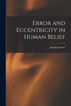 Paperback Error and Eccentricity in Human Belief Book