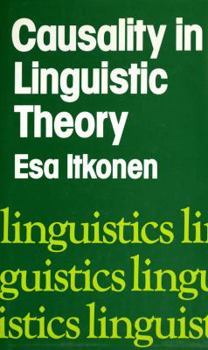 Hardcover Causality in Linguistic Theory Book