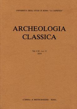 Paperback Archeologia Classica 2010 Vol61, NS 11 Book