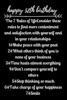 happy52th birthday The 7 Rules of Life
