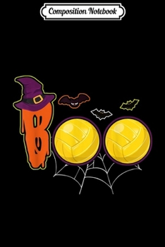 Composition Notebook: Halloween Witch Hat Boo Ghost Love Volleyball Costume Gift  Journal/Notebook Blank Lined Ruled 6x9 100 Pages