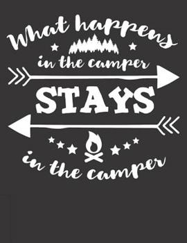 Mein Wohnmobil Reisetagebuch: Dein persönliches Tourenbuch für Wohnmobil und Campingreisen im handlichen A4+ Format I Motiv: what happens in the camper (German Edition)