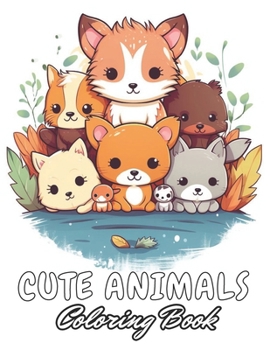 Paperback Cute Animals Coloring Book for Kids: 100+ Unique and Beautiful Designs Book