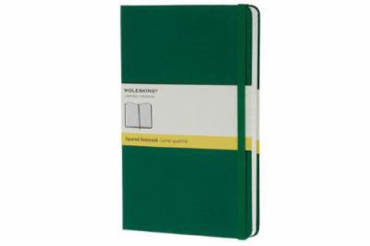 Diary Moleskine Classic Notebook, Large, Squared, Oxide Green, Hard Cover (5 x 8.25) Book