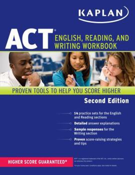 Paperback Kaplan ACT English, Reading, and Writing Workbook (Kaplan Test Prep) Book