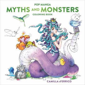 Paperback Pop Manga Myths and Monsters Coloring Book