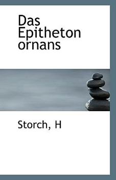 Paperback Das Epitheton Ornans Book