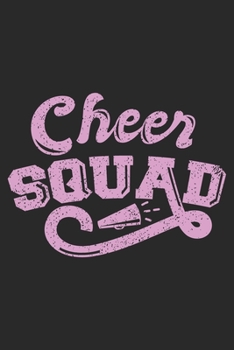 Cheer Squad: Cheerleading Notebook Blank Line Cheer Sports Journal Lined with Lines 6x9 120 Pages Checklist Record Book Take Notes Cheerleaders Football Planner Paper Christmas Gift for Cheerleader